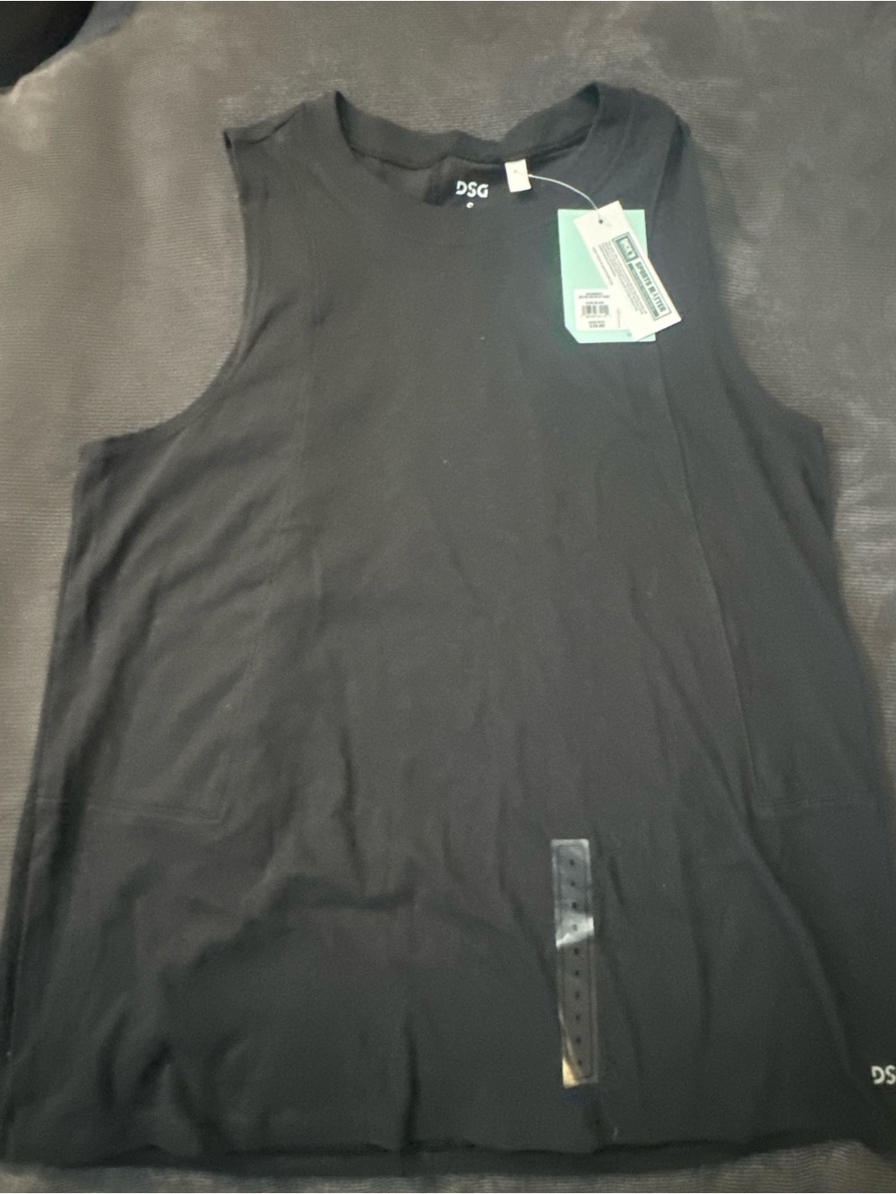 DSG Black womens Athletic Muscle Tank